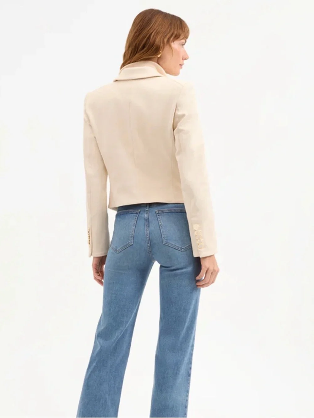 Veronica Beard Diego Dickey Jacket Ecru US 4